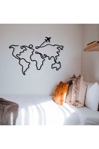 Wanddecoratie - 60 x 42 x 0,12 cm - Zwart