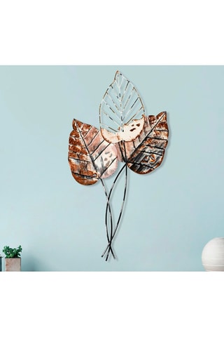 Wanddecoratie Fall 1 - Zwart en Bruin - 45 x 85 cm