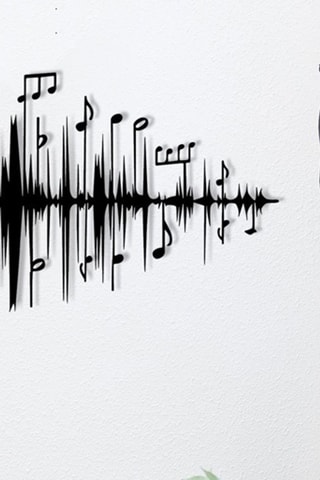 Decorazione da parete Lal - 69 x 37 cm - Nero