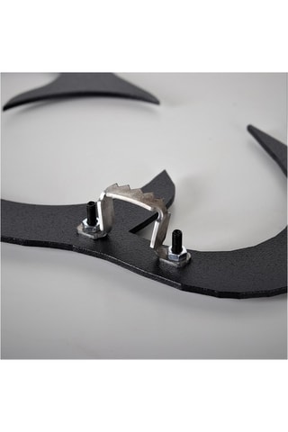 Wanddecoratie World Map Silhouette XL - 85 x 170 cm - Zwart