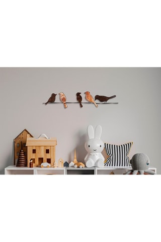 Wanddecoratie - Zwart en Bruin - 81 x 18 cm