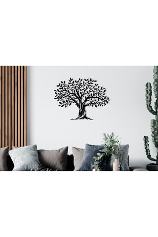 Wanddecoratie -  69 x 52 x 0,12 cm - Zwart