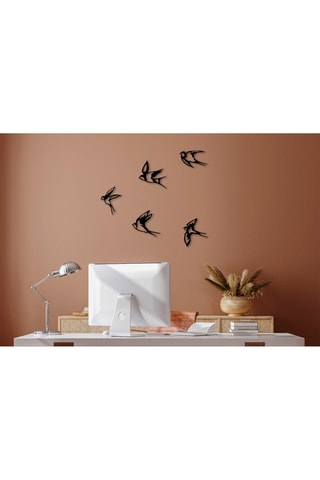 Wanddecoratie - 14 x 19 cm / 17 x 19 cm / 19 x 11/18/19 cm - Zwart