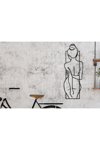 Decorazione da parete Female Posture - Nero - 24 x 69 cm