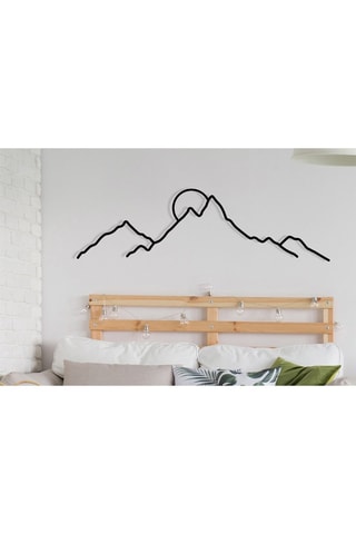 Wanddecoratie Ayers -  Zwart - 100 x 29 cm