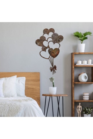 Decorazione da parete Rusty Heart - Marrone - 21 x 35 cm