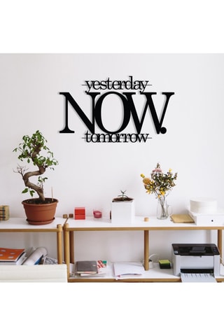 Decorazione da parete NOW - Nero