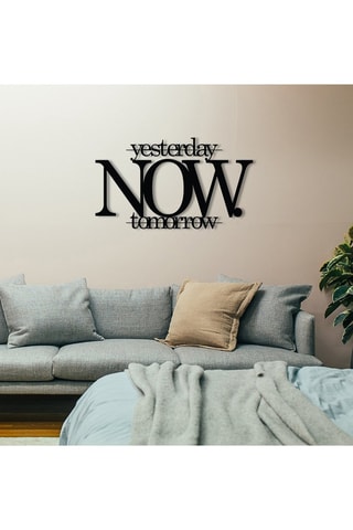 Decorazione da parete NOW - Nero