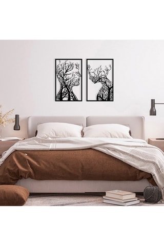 Wanddecoratie Lutuf - 86 x 635 cm - Zwart