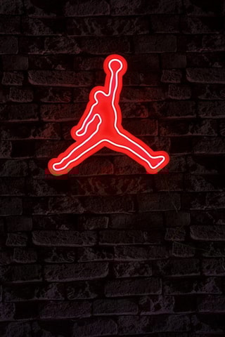 Wanddecoratie Basketball - 
Rood en Wit