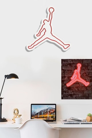 Wanddecoratie Basketball - 
Rood en Wit