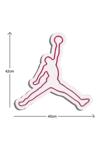 Wanddecoratie Basketball - 
Rood en Wit