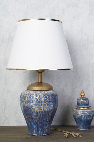 Tafellamp YL203 Blauw en Wit