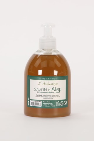 Sabão de Alepo líquido com óleo essencial Cedro - 500 ml