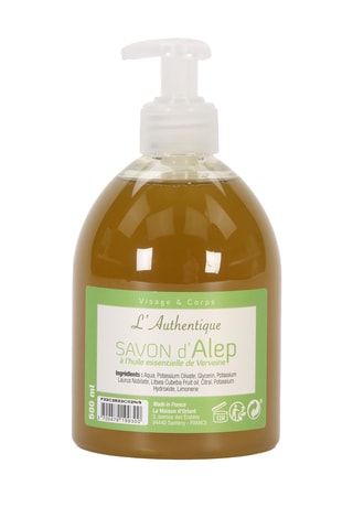 Vloeibare Aleppozeep met Essentiële Olie Verbena - 500 ml