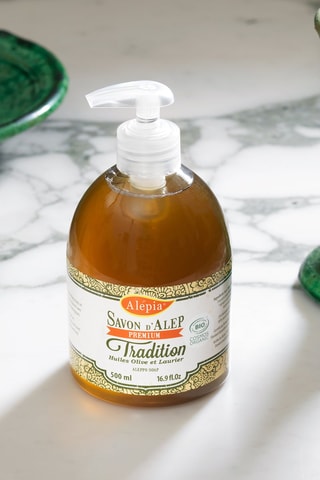 Sabão de Alepo líquido tradição biológico azeite e óleo de loureiro - 500 ml