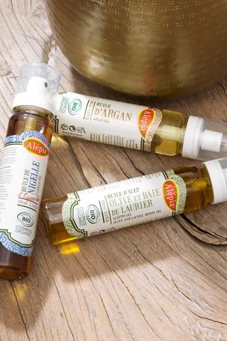 Set Nigella-, Aleppo- en Arganolie   3 Producten