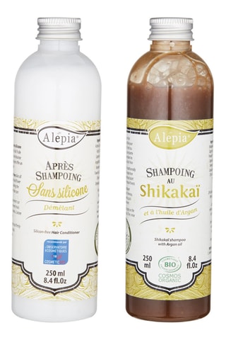 Champú ecológico con shikakai y argán y acondicionador - 2 x 250 ml
