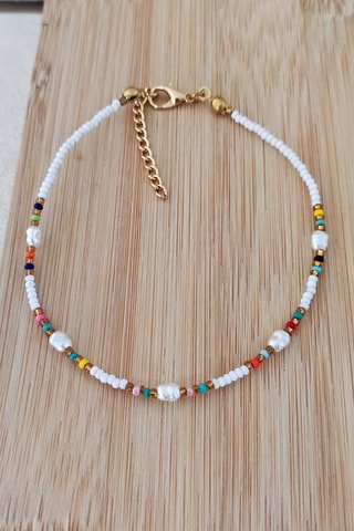 Enkelbandje - Parelmoer