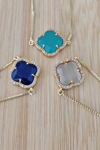 Armband - Zirkonia’s en Parelmoer