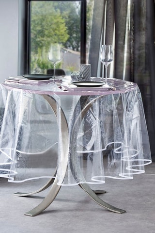 Nappe ronde Plastification Transparent