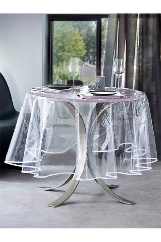 Nappe ronde Plastification Transparent