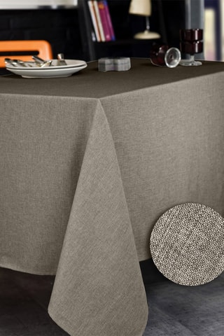 Nappe antitache rectangulaire Brome - Taupe