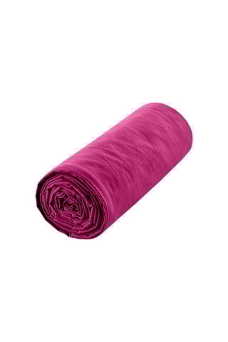 Drap-housse en coton 57 fils/cm² - Magenta