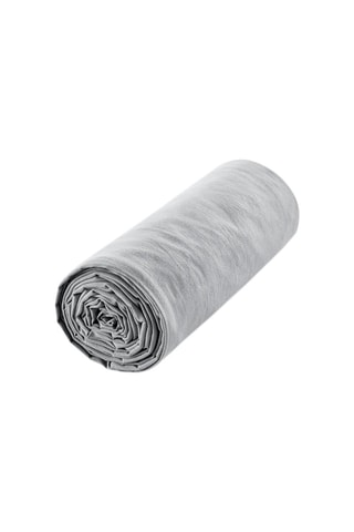 Drap-housse en coton 57 fils/cm² - Gris clair
