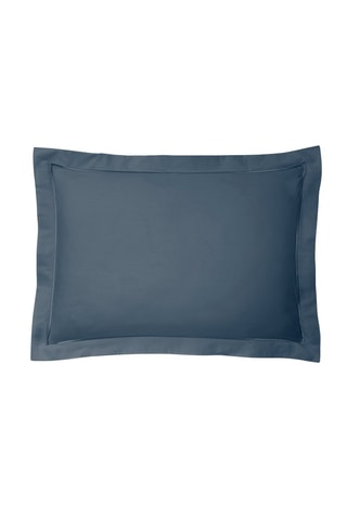 Taie d'oreiller en percale de coton 80 fils/cm² Julian - Bleu