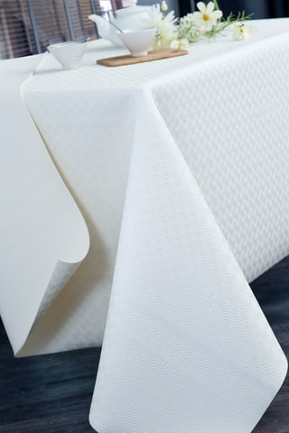 Protège-table rectangulaire Blanc