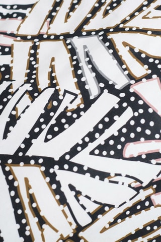 Parure de couette en coton Sunshine - Noir et blanc