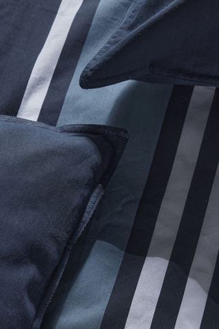 Parure de couette en coton 57 fils/cm² - Bleu foncé