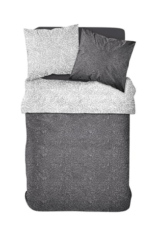 Parure de couette en coton Sunshine - Noir et blanc