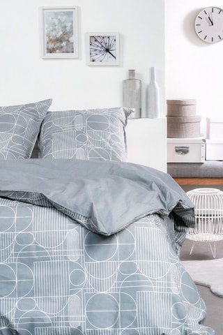 Parure de couette en coton Sunshine - Gris