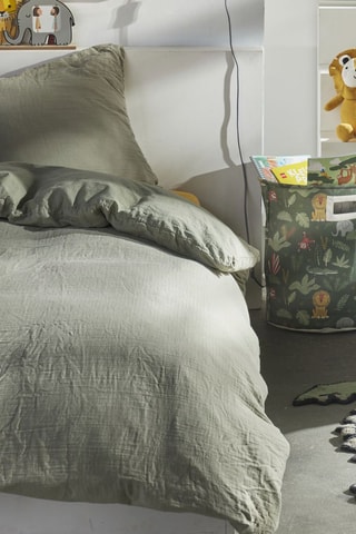 Parure de couette en gaze de coton 155 fils/cm² - Vert