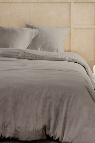 Parure de couette en gaze de coton 155 fils/cm² Dune - Beige