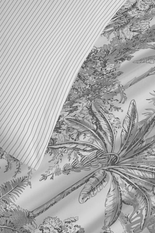 Parure de couette réversible en coton 57 fils/cm² Adama - Perle