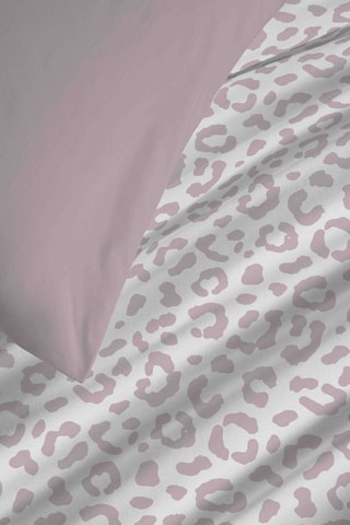 Parure de couette réversible en coton 57 fils/cm² Diana - Rose