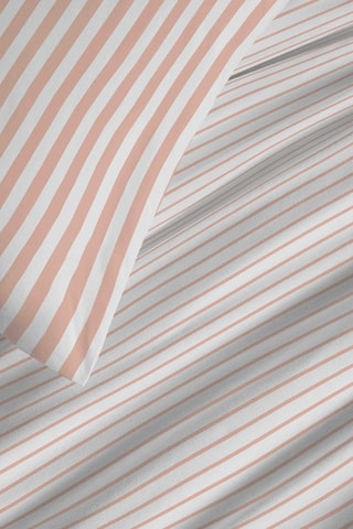 Parure de couette réversible en coton 57 fils/cm² Palerme - Rose