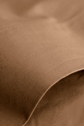 Drap plat en coton 57 fils/cm² - Taupe