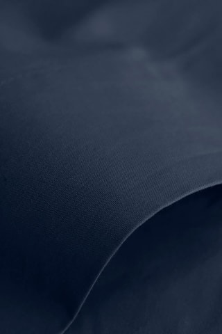 Drap plat en coton 57 fils/cm² - Bleu nuit