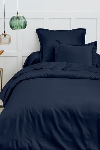 Housse de couette en coton 57 fils/cm² - Bleu nuit