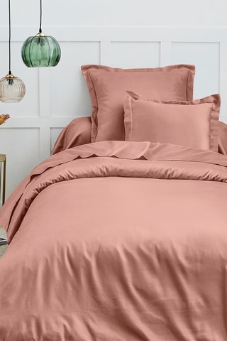 Housse de couette en coton 57 fils/cm² - Vieux rose