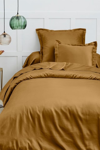 Housse de couette en coton 57 fils/cm² - Caramel