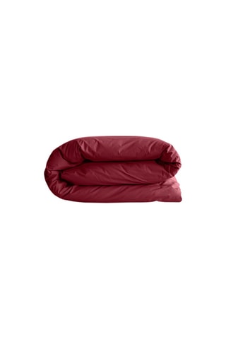 Housse de couette en coton 57 fils/cm² - Bordeaux