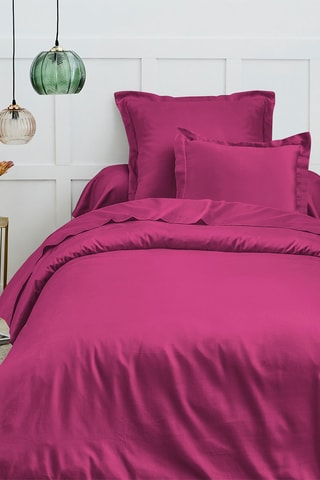 Housse de couette en coton 57 fils/cm² - Magenta
