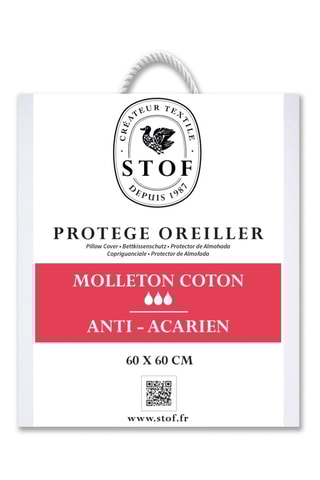 Protège-oreiller Carlyn - Blanc