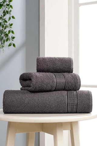 3 serviettes Ezgi - Anthracite