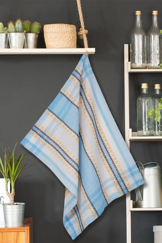 6 torchons Linea - Multicolore